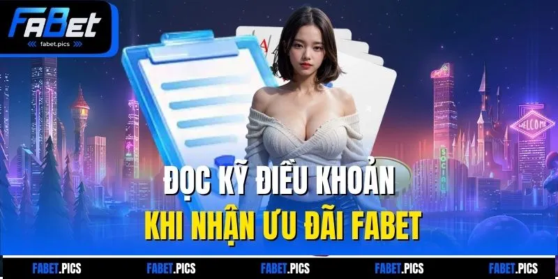 Đọc kỹ điều khoản khi nhận ưu đãi FABET
